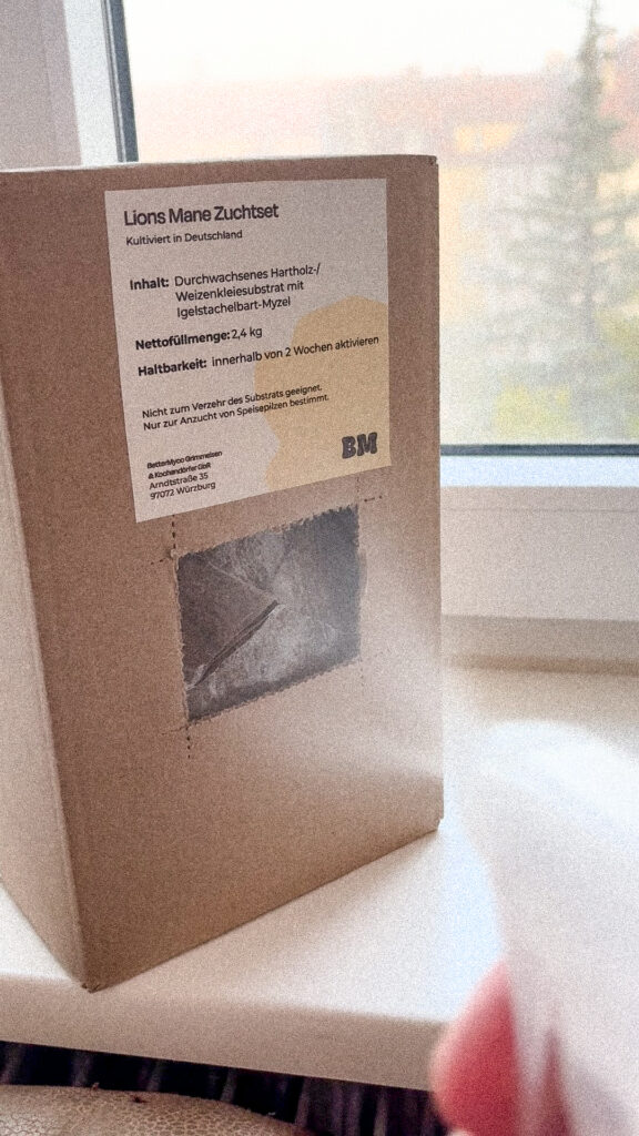 Sprühflasche zum Befeuchten des Growkits und Pilzzuchtsets für Lions Mane und Igelstachelbart von BetterMyco